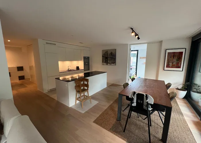 Luxury 2br, 2 Bath, Spacious Living With Open Kitchen, River View, Ideal For Long Stays, Parking, 10 Min To Center Apartment *