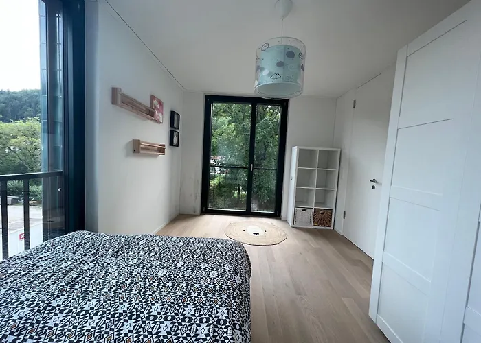 Luxury 2br, 2 Bath, Spacious Living With Open Kitchen, River View, Ideal For Long Stays, Parking, 10 Min To Center Apartment Zurich